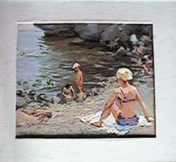 Quadri Russi Vintage Quadro 48 p 597 spiaggia rocciosa del XX Secolo. Opera originale e disponibile - Robertaebasta® Art Gallery opere d’arte esclusive.